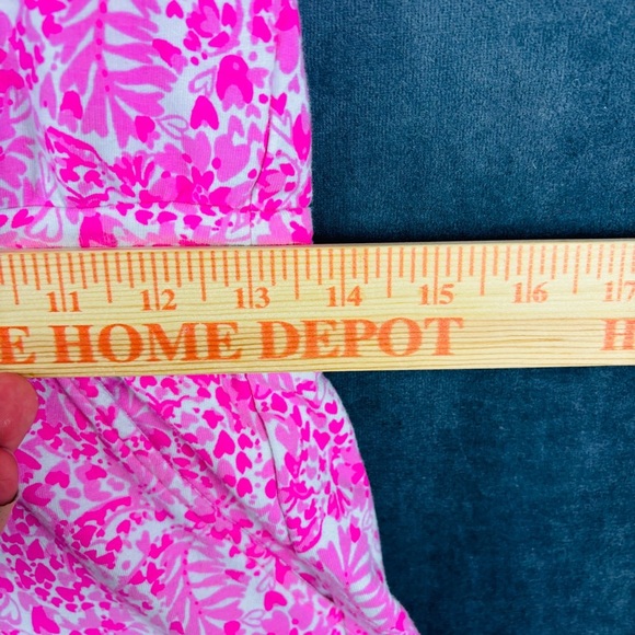 Lilly Pulitzer Jorgie Romper Sz XS in Pink Shandy Invest A Gator **see pics - Picture 5 of 10